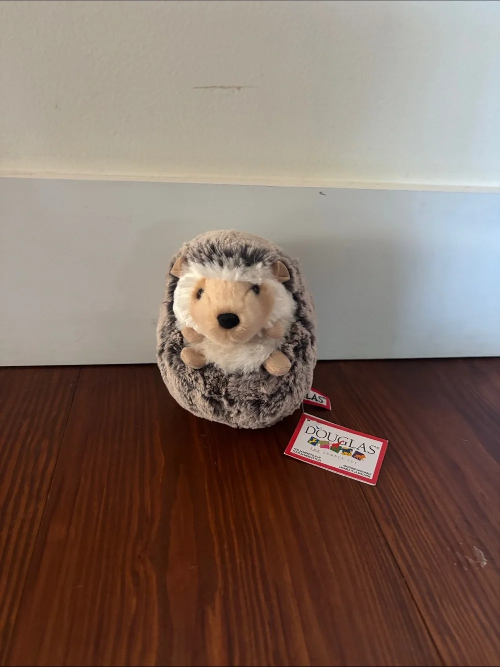 Gray Plush Hedgehog Stuffed Animal - Soft Gray Hedgehog Toy